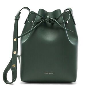 Mansur Gavriel Forest Green Mini Bucket Bag